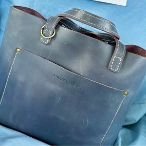 Portland Leather nebula medium crossbody tote
